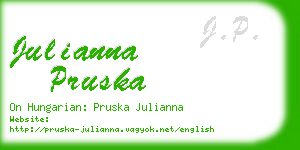 julianna pruska business card